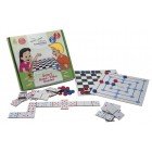 3 em 1 - Dama,Trilha e Dominó 